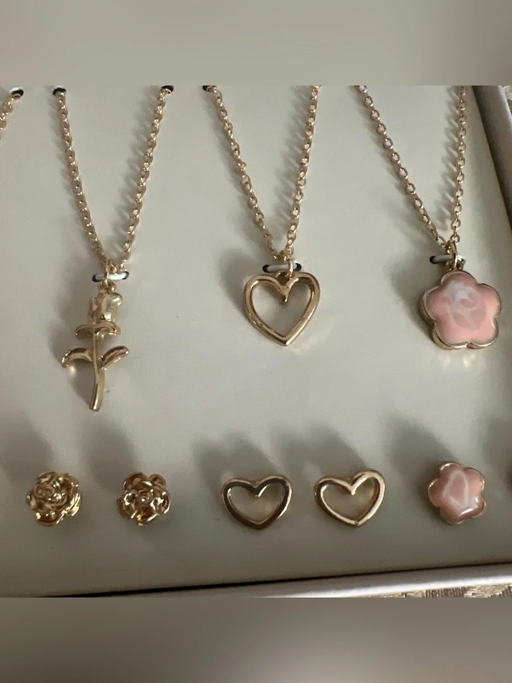 No Boundaries Five necklaces and Matching earrings sets Girly Fashion Accessory